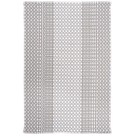 Safavieh 5 x 8 ft. Montauk Collection Contemporary Rectangle Hand Woven Rug Grey & Ivory MTK617F-5